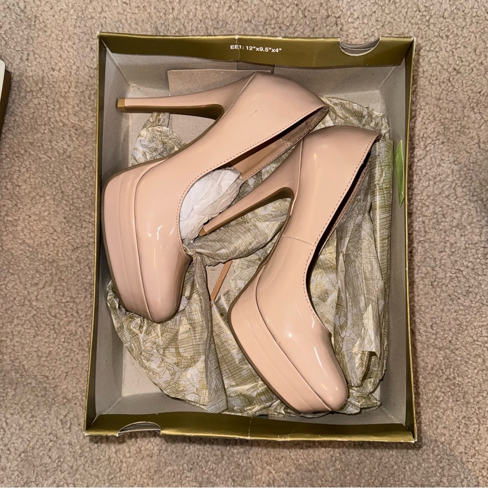 Lauren Conrad Johanna Nude Heels - SIZE 7.5